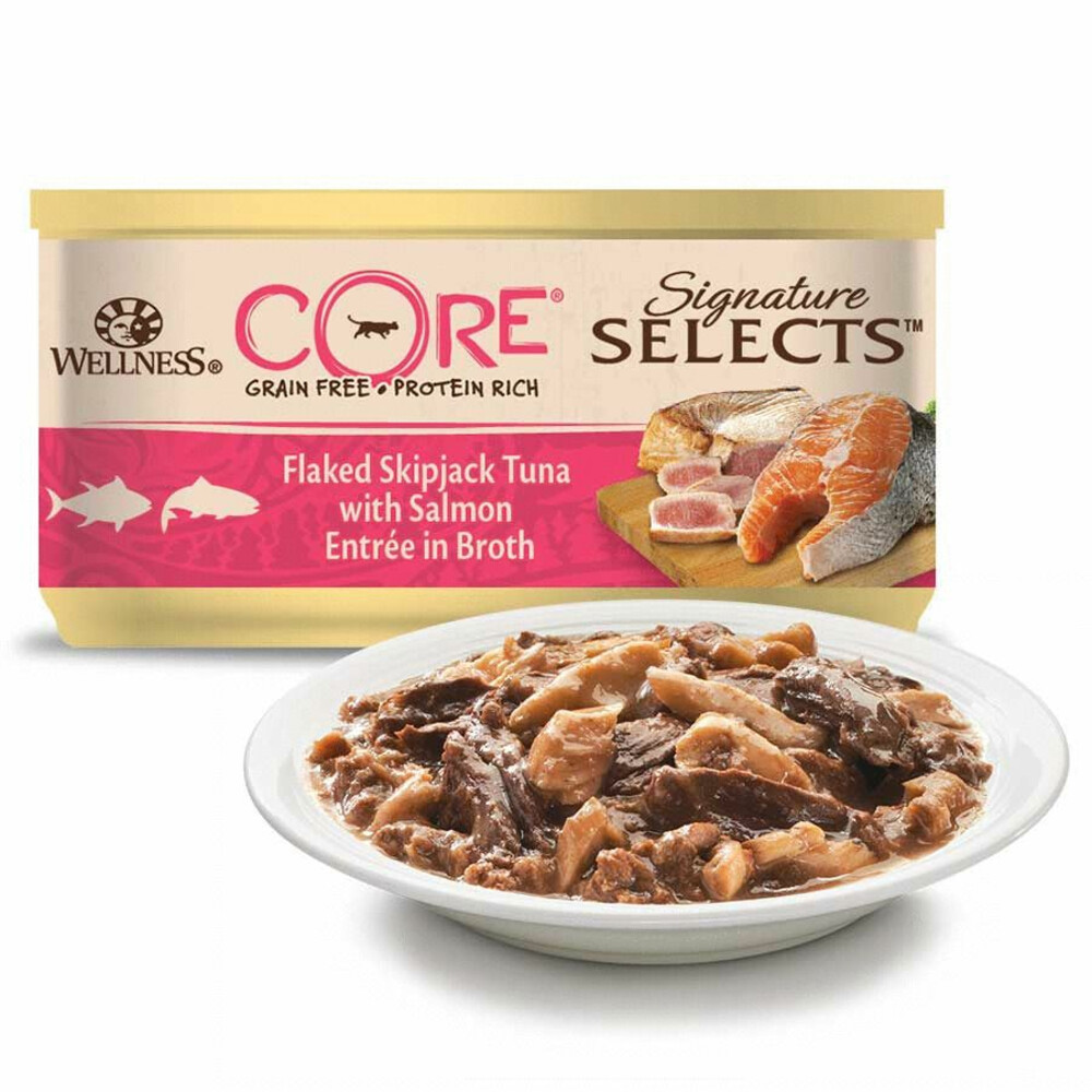 Wellness Core Kattenvoer Signature Selects Flaked 8-pack8 x 79 gr