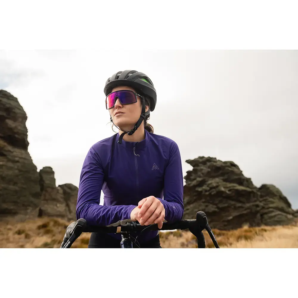 7mesh S2S Fietsshirt Lange Mouwen Paars Dames