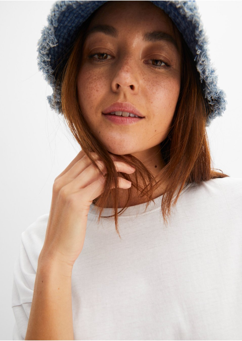 T-shirt coton oversized, mi-manches