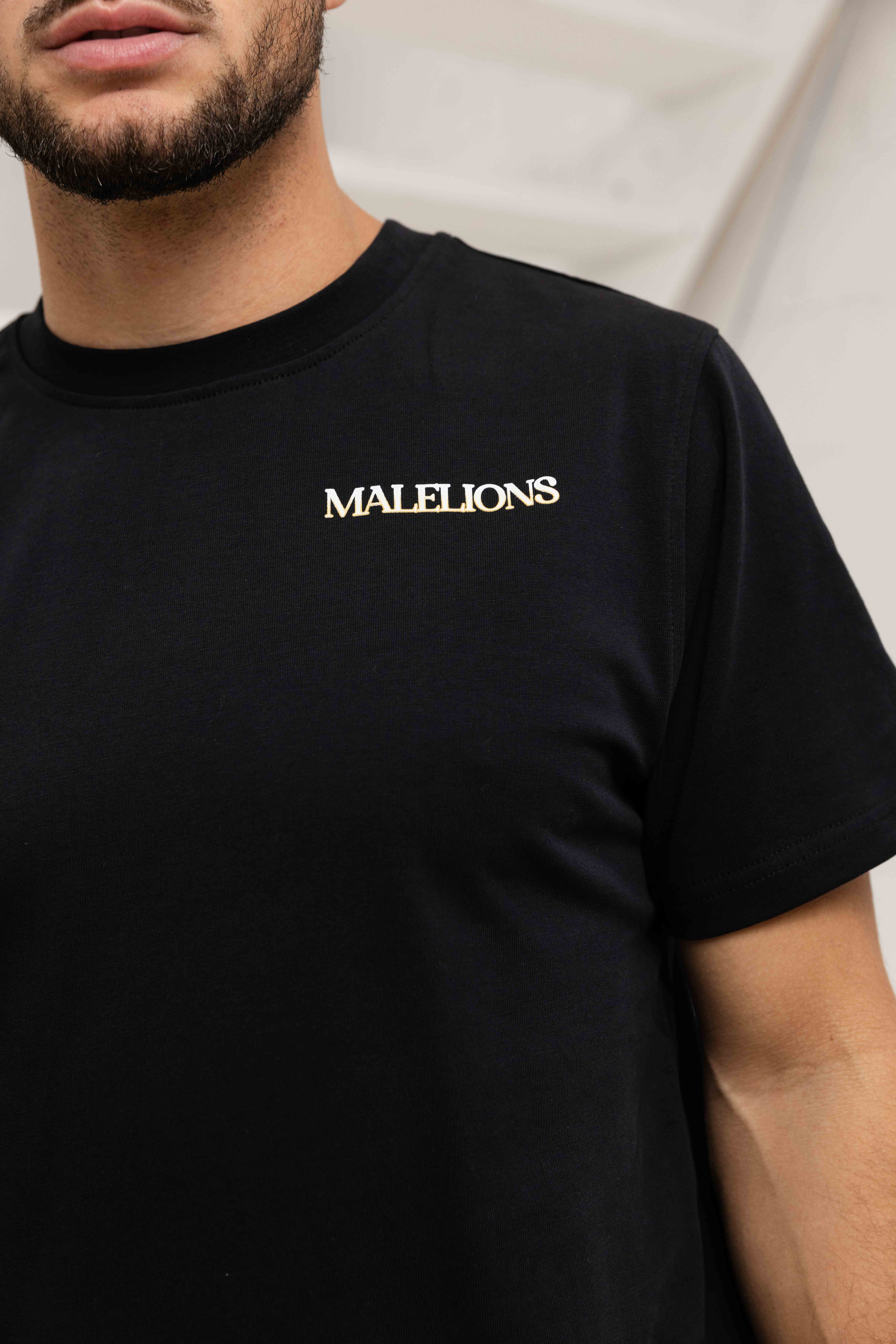 Malelions Amazon T-Shirt Heren Zwart
