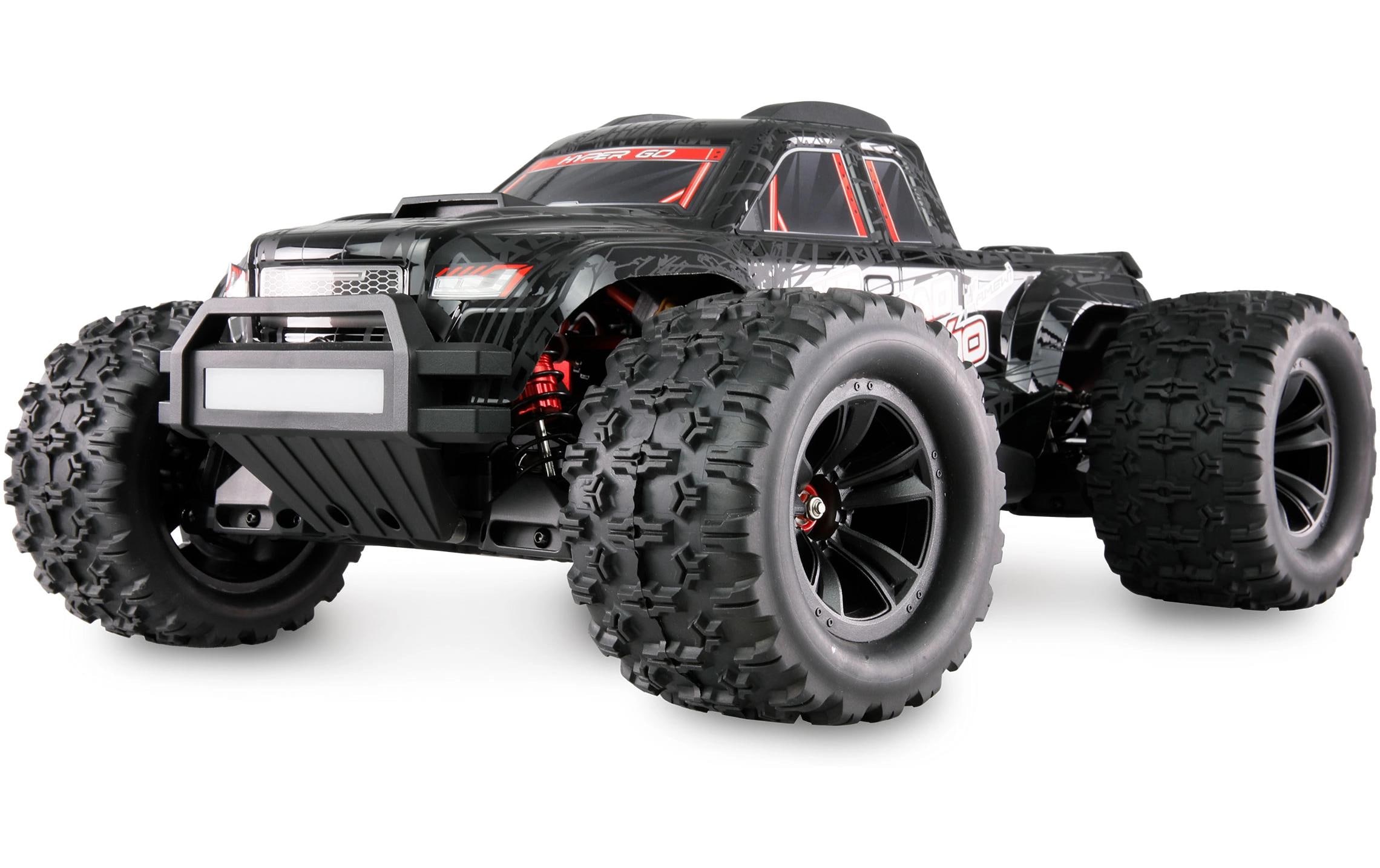 Monster Truck Hyper Go MTX10 1:10, ARTR, Schwarz<br>Off-Road RC-Modellauto mit leistungsstarken, überdimensionierten und einstellbaren Öldruckstossdämpfern für volle Kontrolle im harten Off-Road-Einsatz