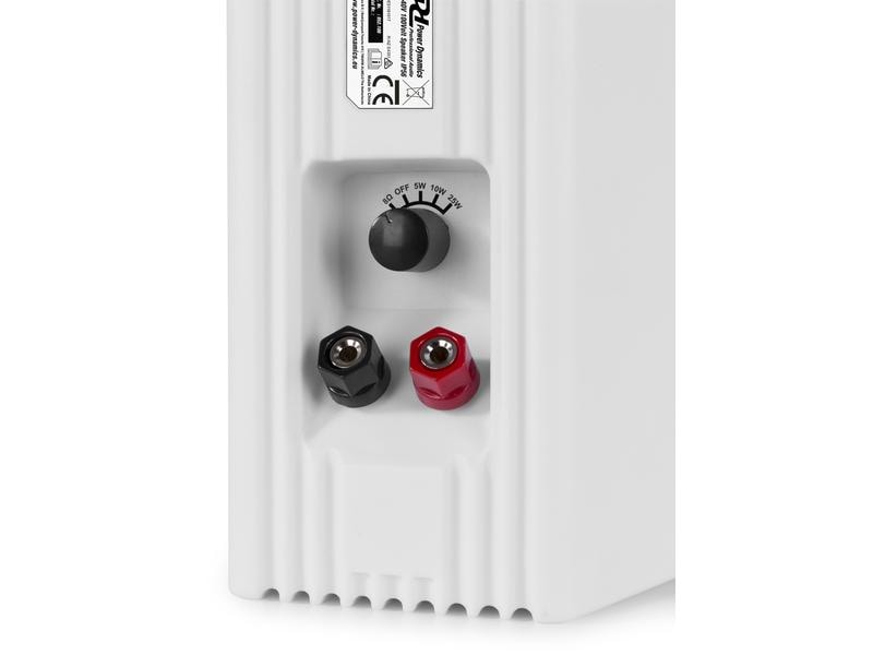 Power Dynamics Installationslautsprecher BC40 V Weiss Wetterfestes Lautsprecher-Paar