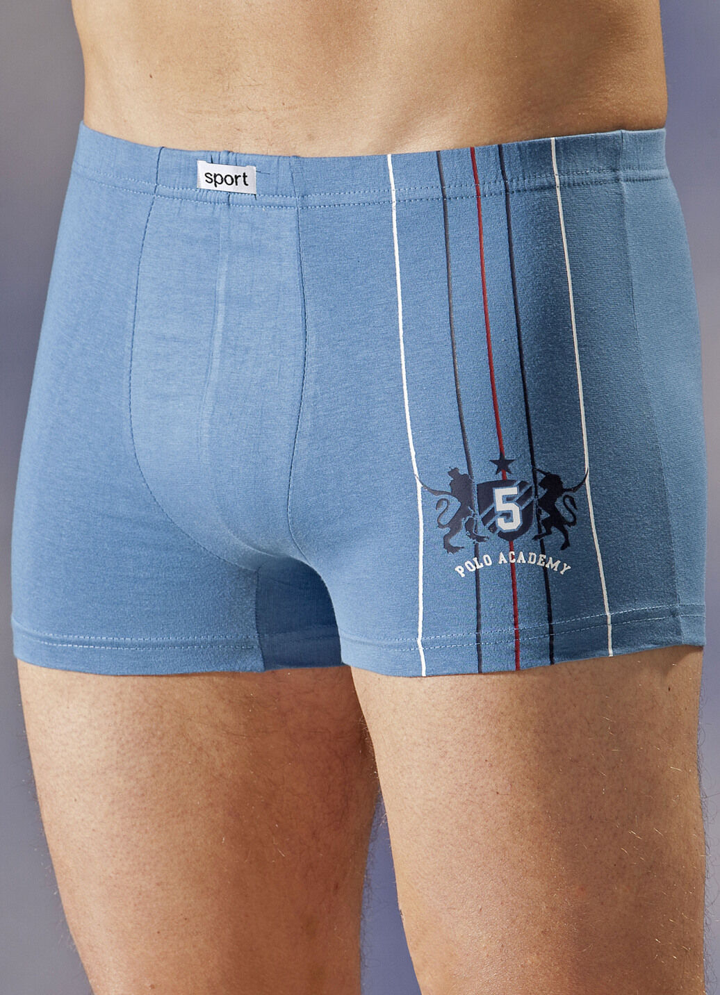 Viererpack Pants, uni, Motivdruck