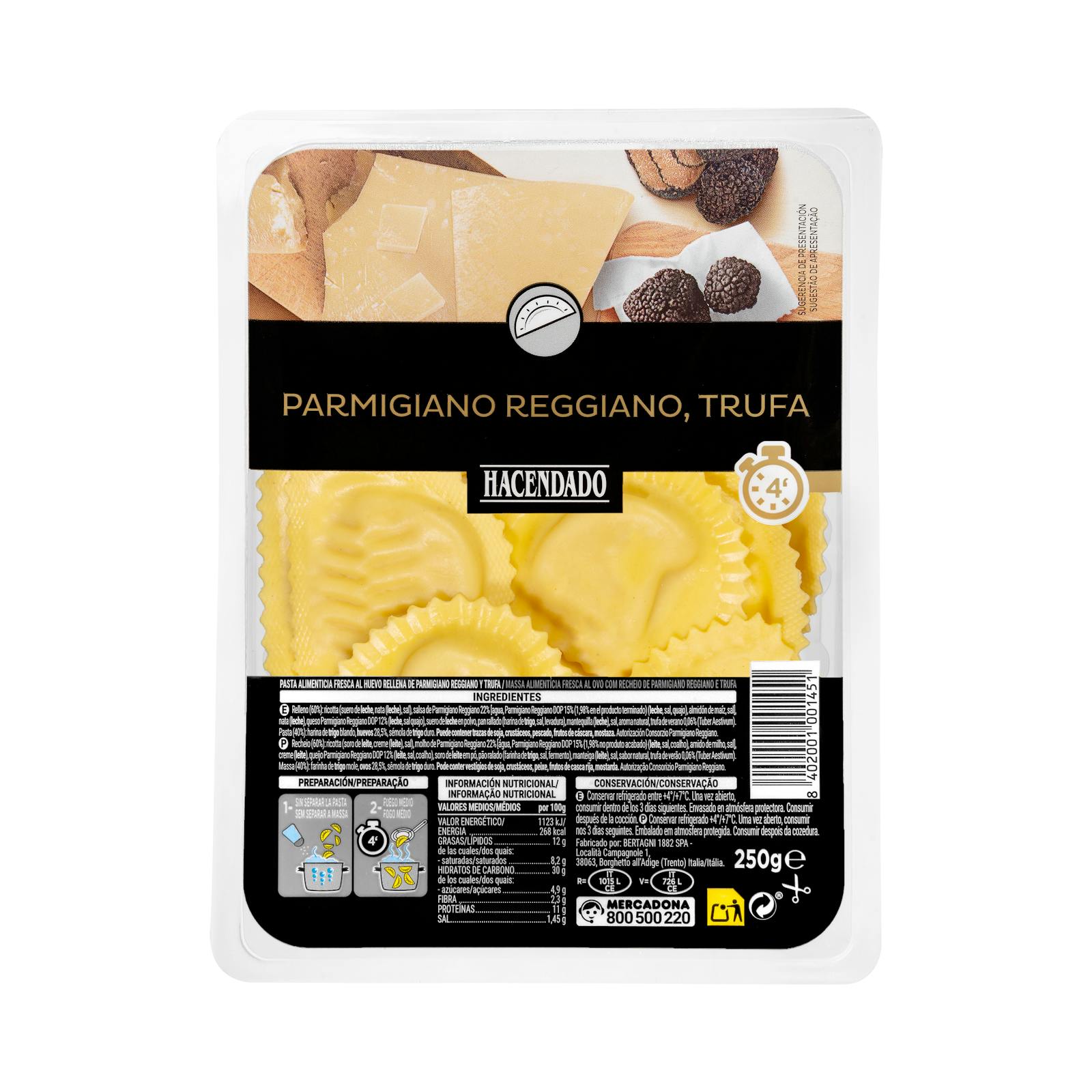 Croissants frais au Parmigiano Reggiano et à la truffe de Hacendado