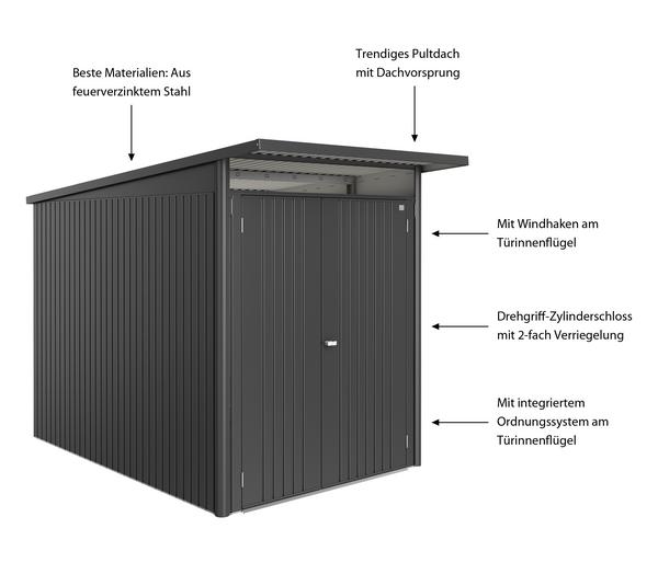 Biohort Metallgerätehaus AvantGarde ECO A3,