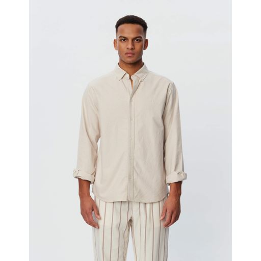 Les Deux Kristian Linen B.D. Skjorte, Ivory, XXL