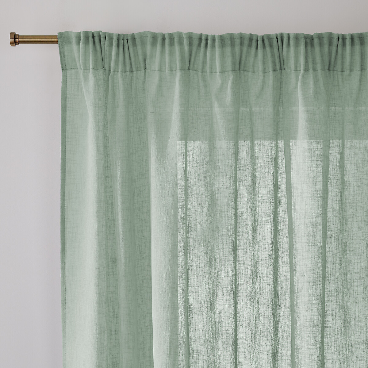 LA REDOUTE INTERIEURS<br>Cortina de vidro com borda franzida, Nyong