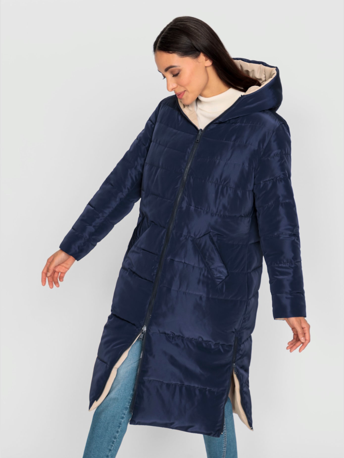Manteau réversible modèle réversible