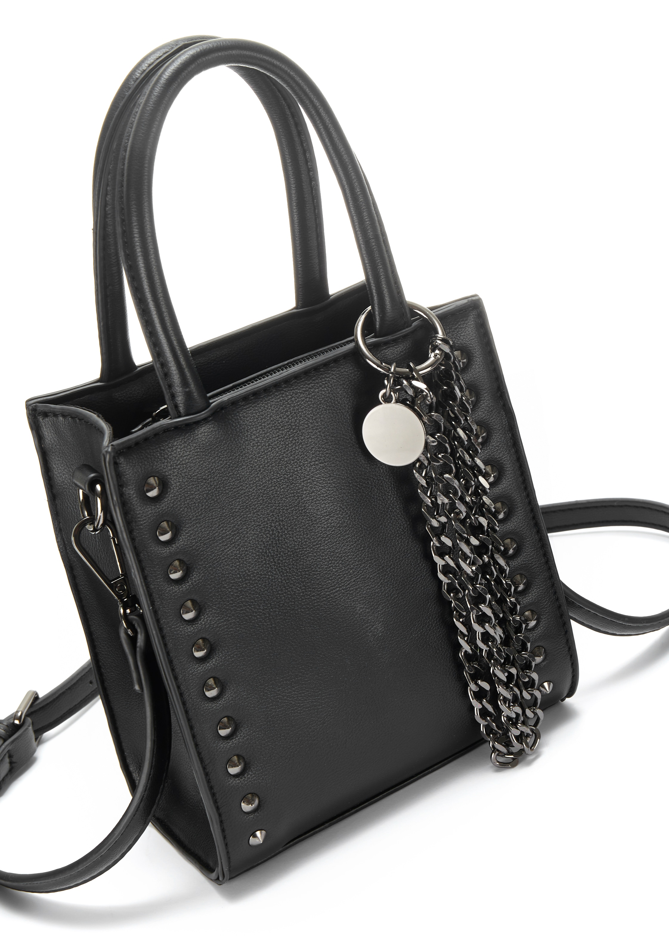 Vivance Handtasche »Minibag« mit Nietendetails, Schultertasche, Henkeltasche, Crossbody Bag VEGAN