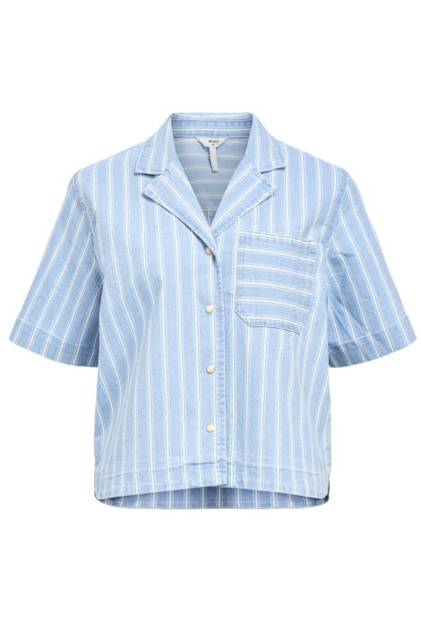 Object blauwe dames blouse