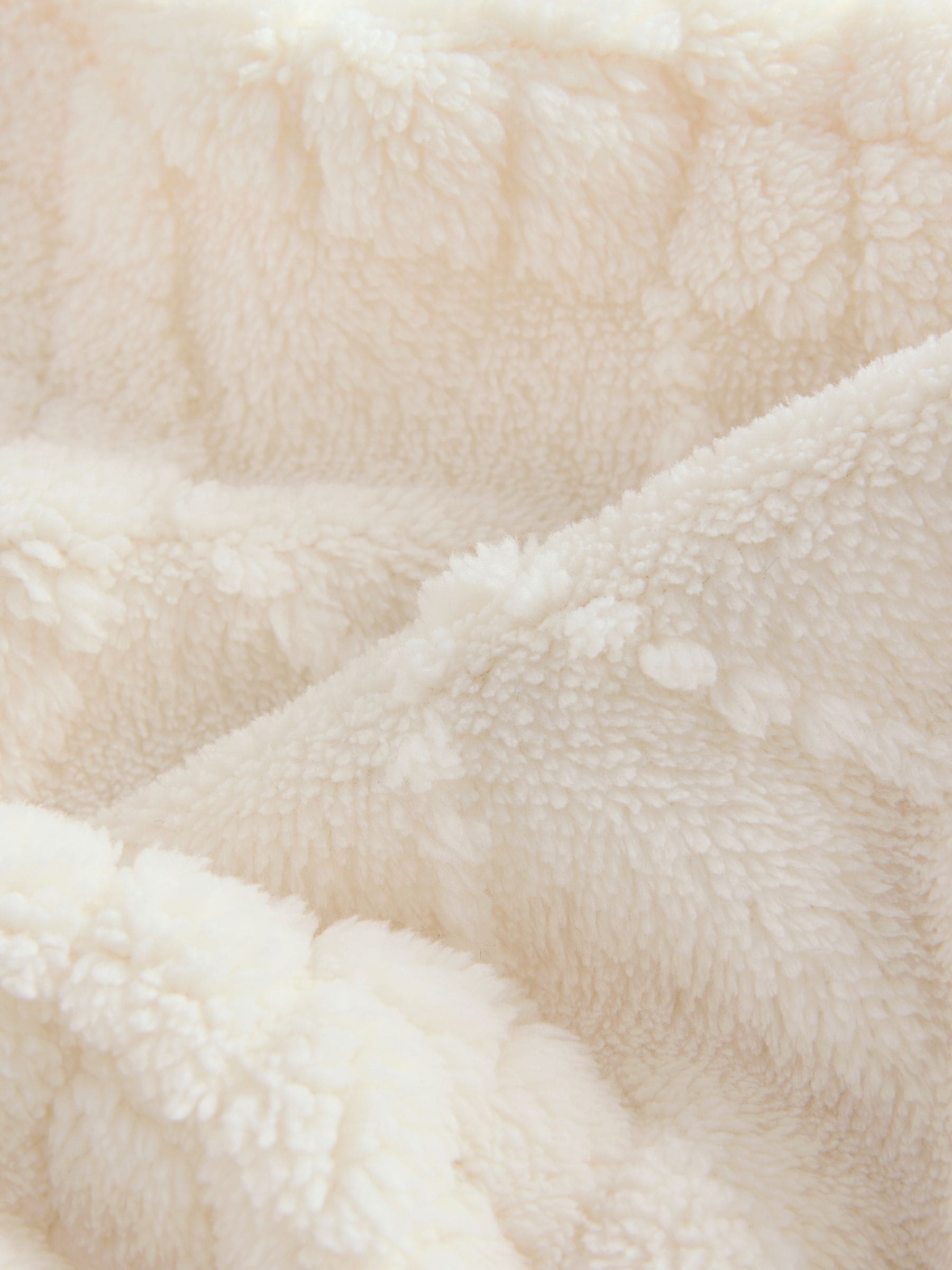 Crème argylepatroon - Behaaglijke fleece badjas