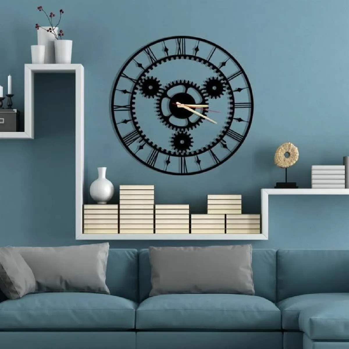 Dekory Mécanisme Horloge Murale Métal 50 cm
