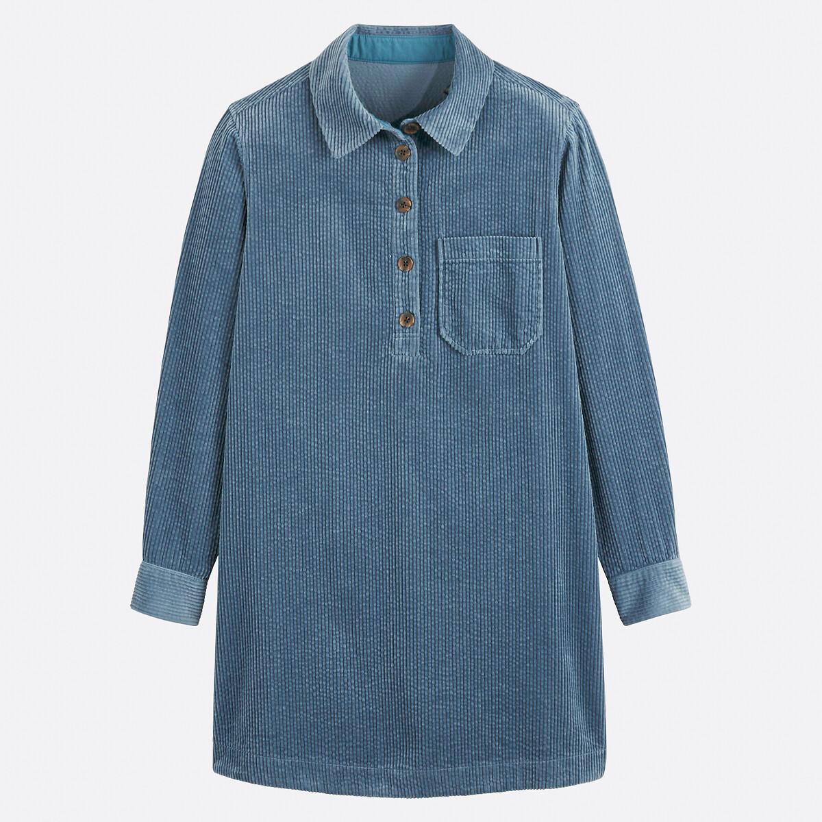 COLEÇÕES LA REDOUTE<br>Vestido curto em geribd fluweel, Assinatura ALBANE