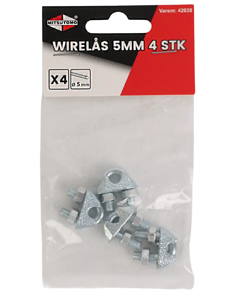 Wirelås 5 mm 4-pak