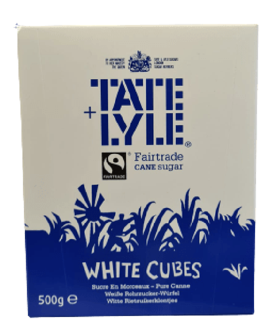 Tate and Lyle Witte Rietsuikerklontjes 500g