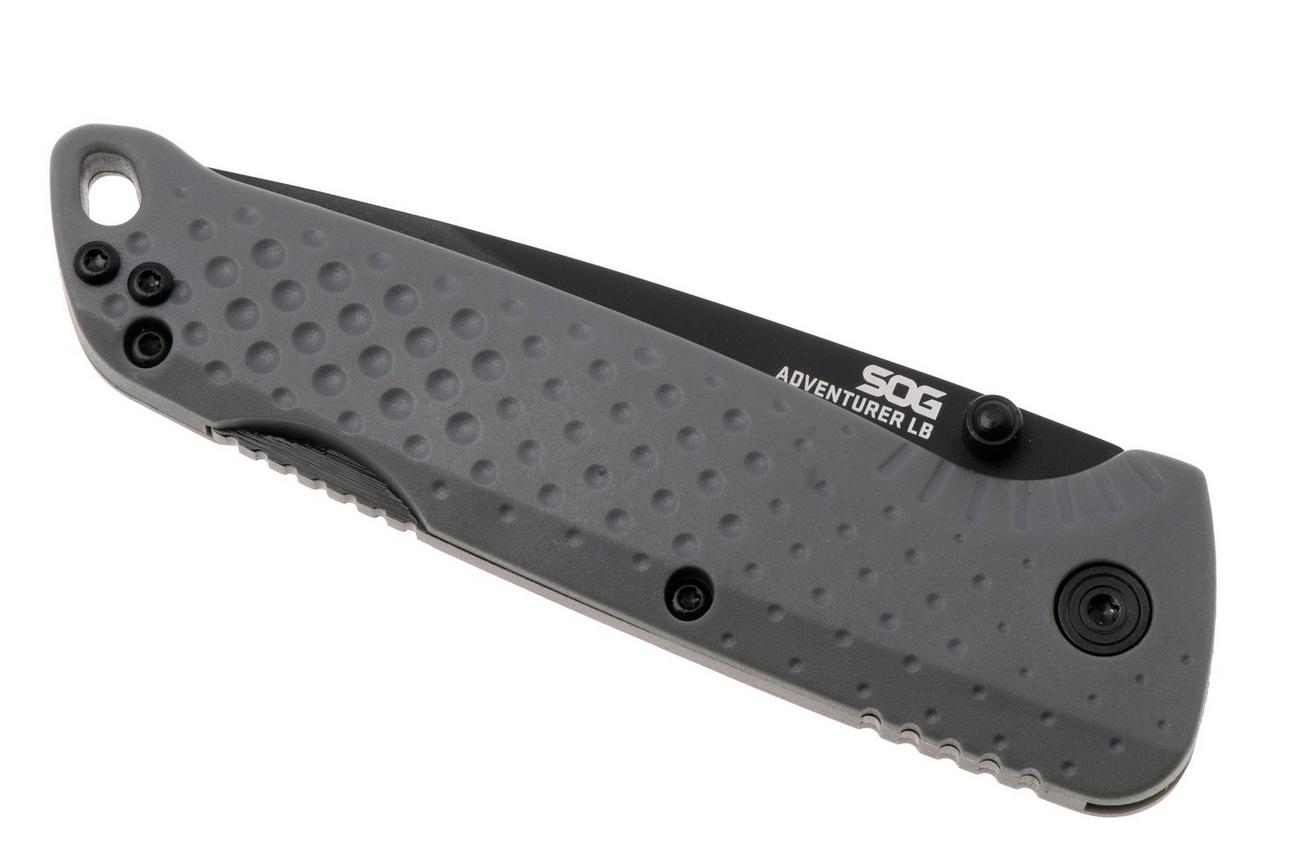 SOG Adventurer LB 13-11-06-43, Titanium Nitride 5CR15MOV, Gray GRN zakmes