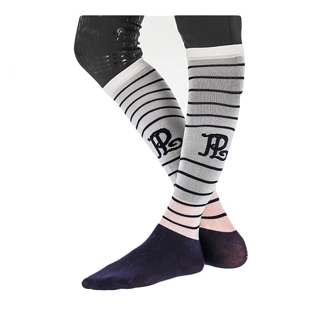 Pénélope CONCOURS - Chaussettes Femme rayé marine/crème