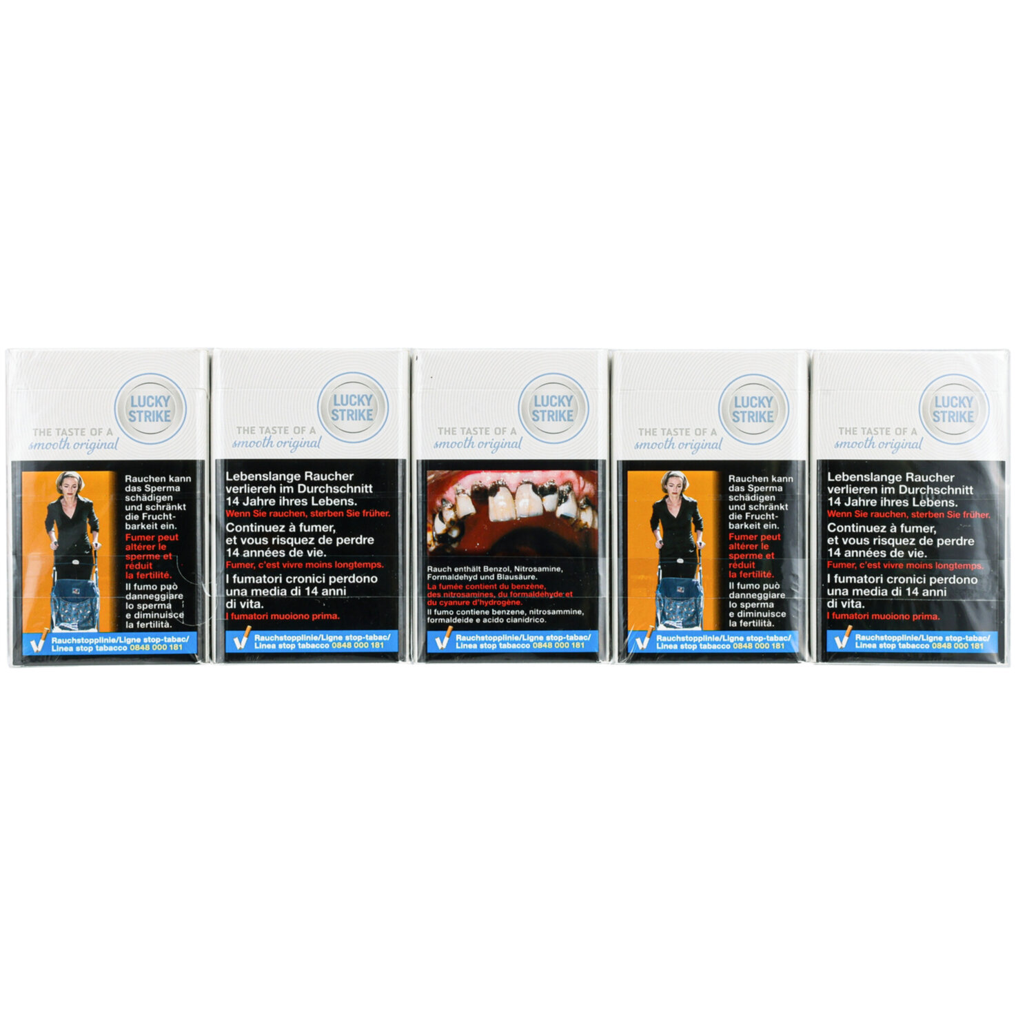 Lucky Strike Zigaretten Flow White Soft Stange