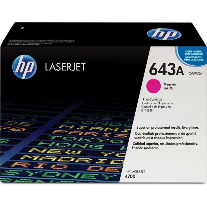 HP 643A toner LaserJet magenta authentique