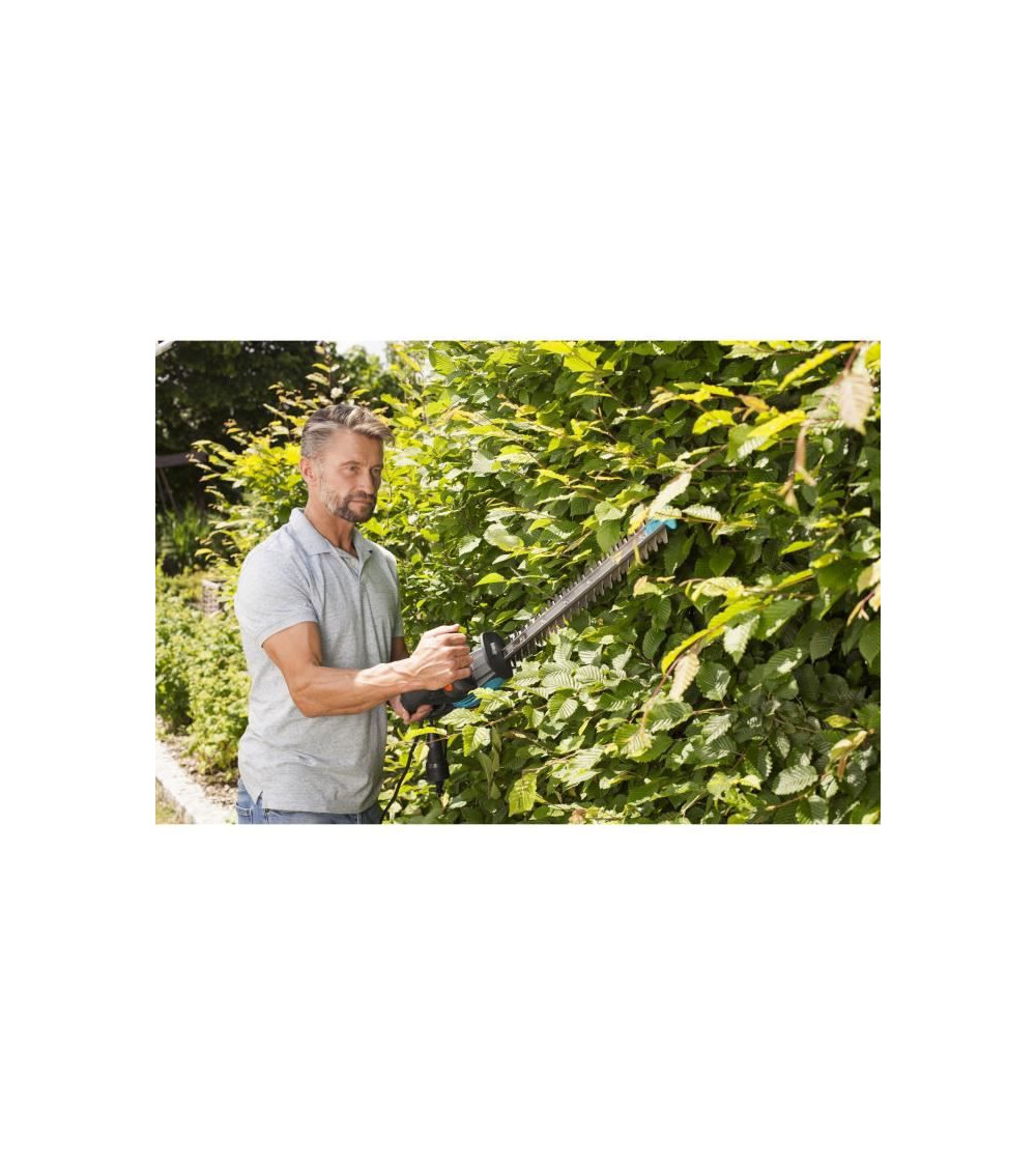 Taille-haies électrique easycut 420/45 – 420w – lame 45cm & coupe ø18mm – poignée ergoline – butée de protec