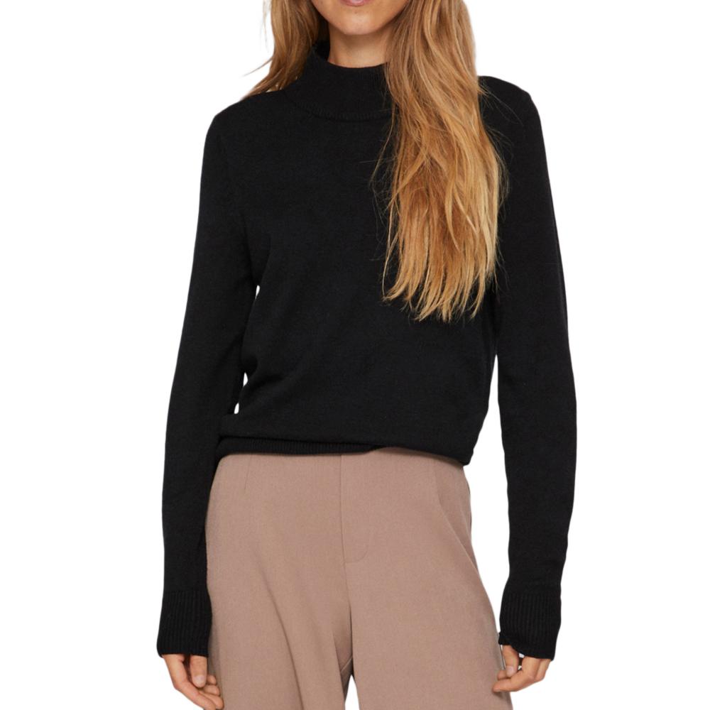 Vila Pull Noir Femme Vila Viril 14074306
