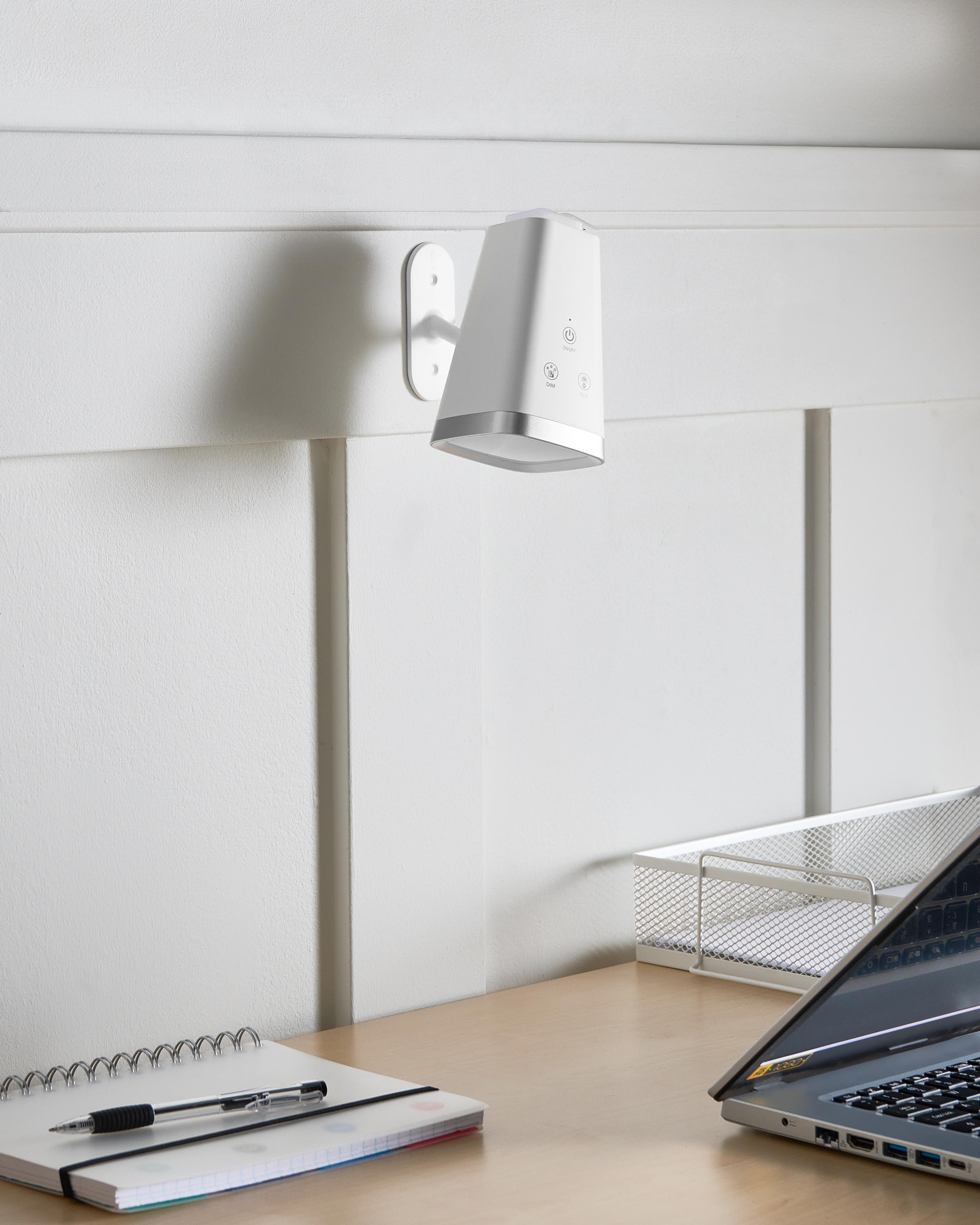 LED bureaulamp MUSCA met dimmer Wit