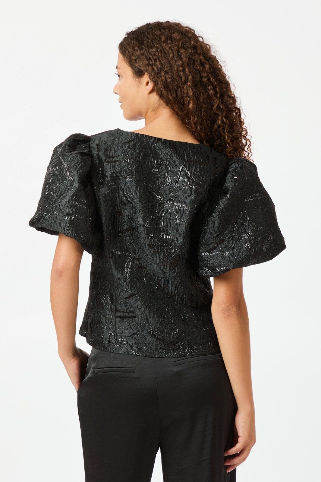 Neo Noir Camia Metallic Brocade Blouse 163846