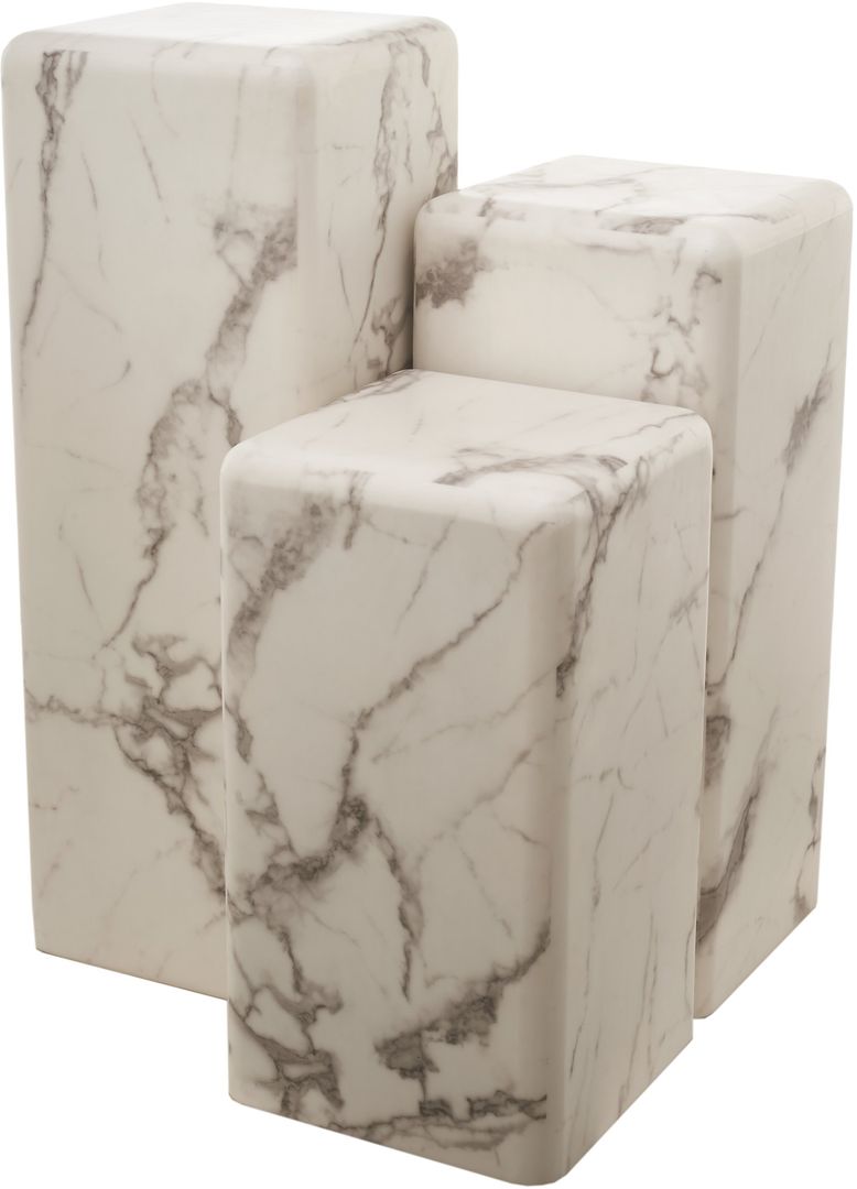 POLSPOTTEN White Marble Pillar