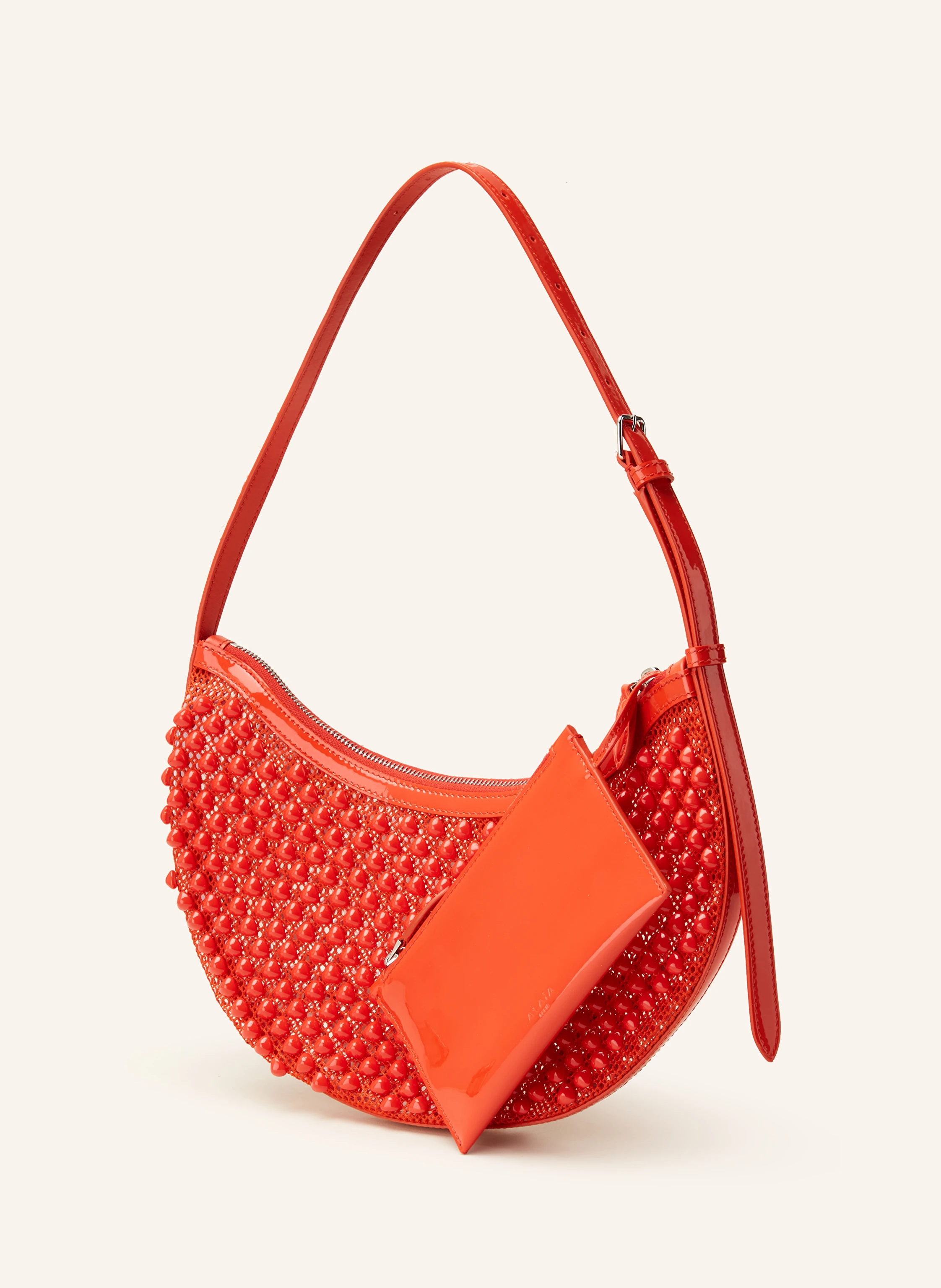 ALAÏA Handtasche ONE PIECE DEMI mit Schmucksteinen