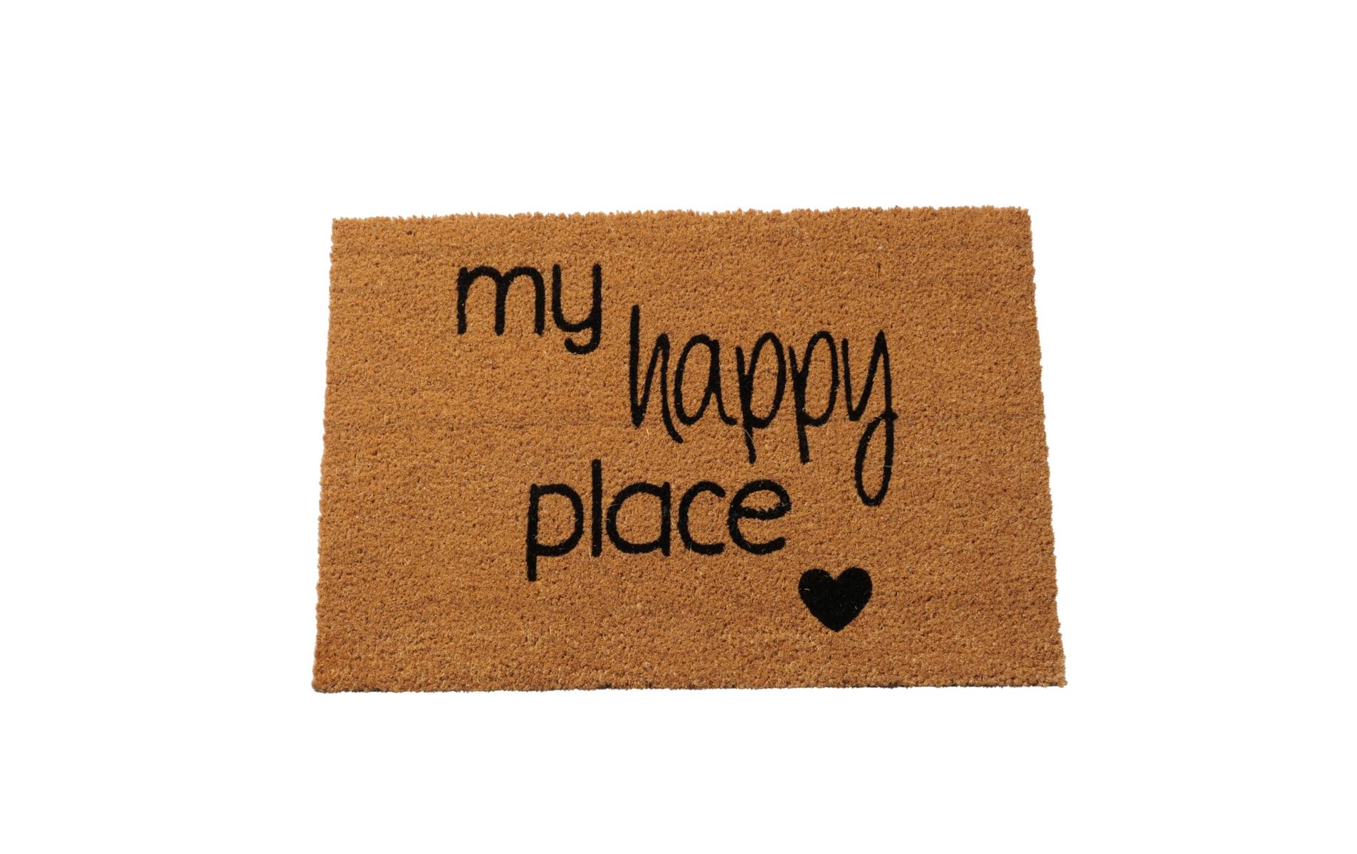 Fussmatte Happy Place 40 cm x 60 cmBodenmatte