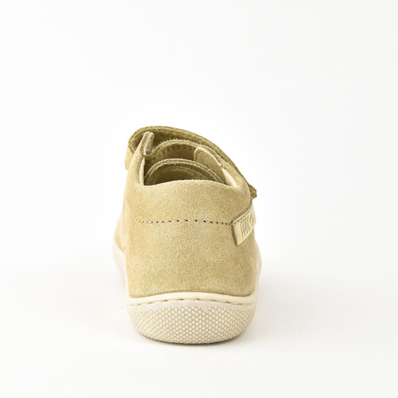 Naturino Naturino Barefoot Amur Velcros Suede Glitter Platinium