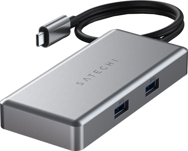 Satechi Multiport USB-C Chromebook hub (grå)
