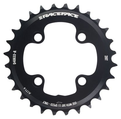 Plateau Interne RACE FACE Turbine 11v 64mm Noir
