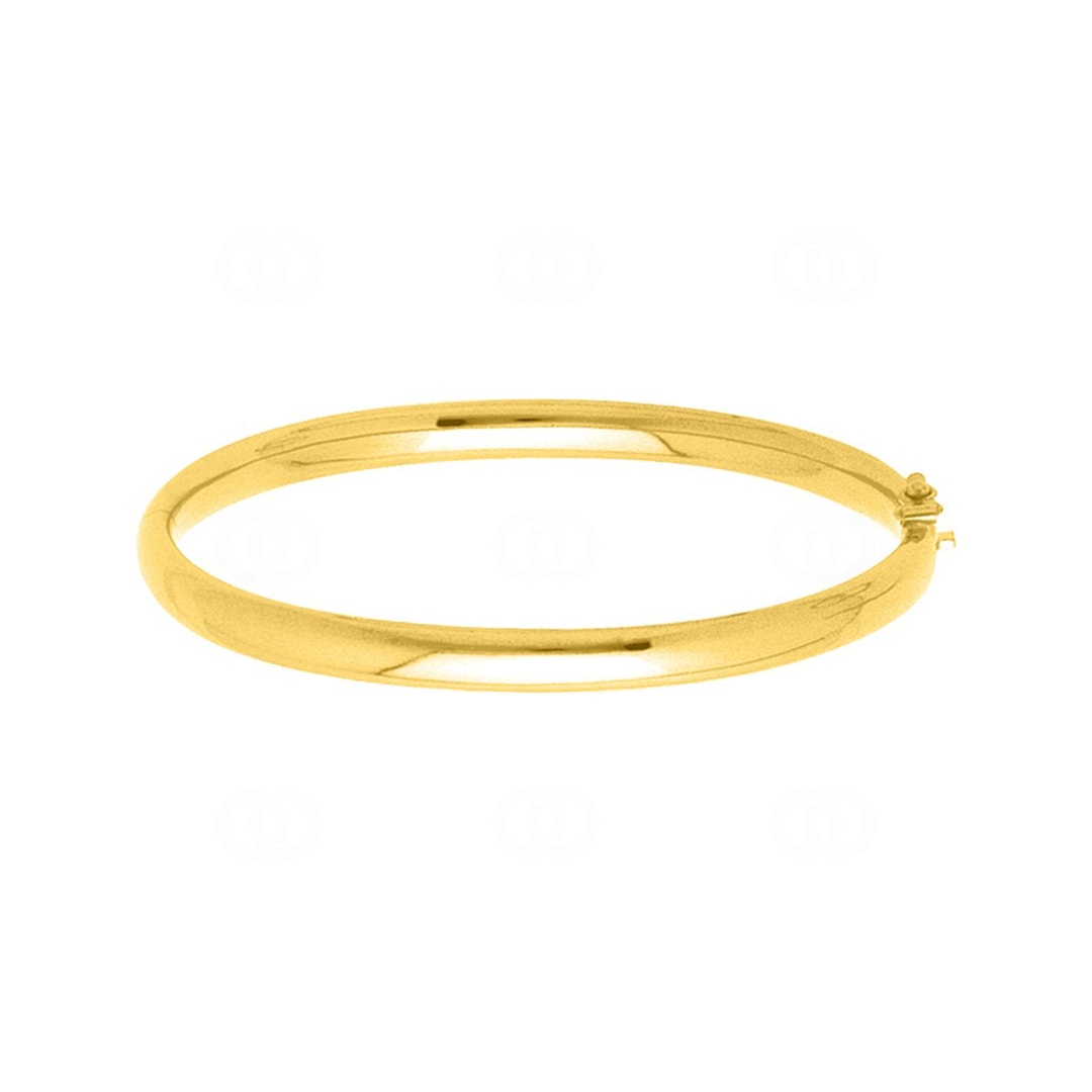 Armreif oval 750/18 K Gelbgold halbmassiv 5mm