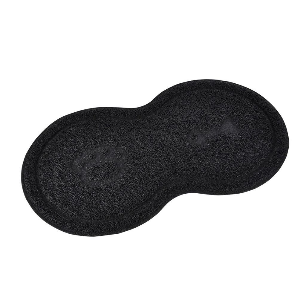 Tapis d'alimentation doubles gamelles noir