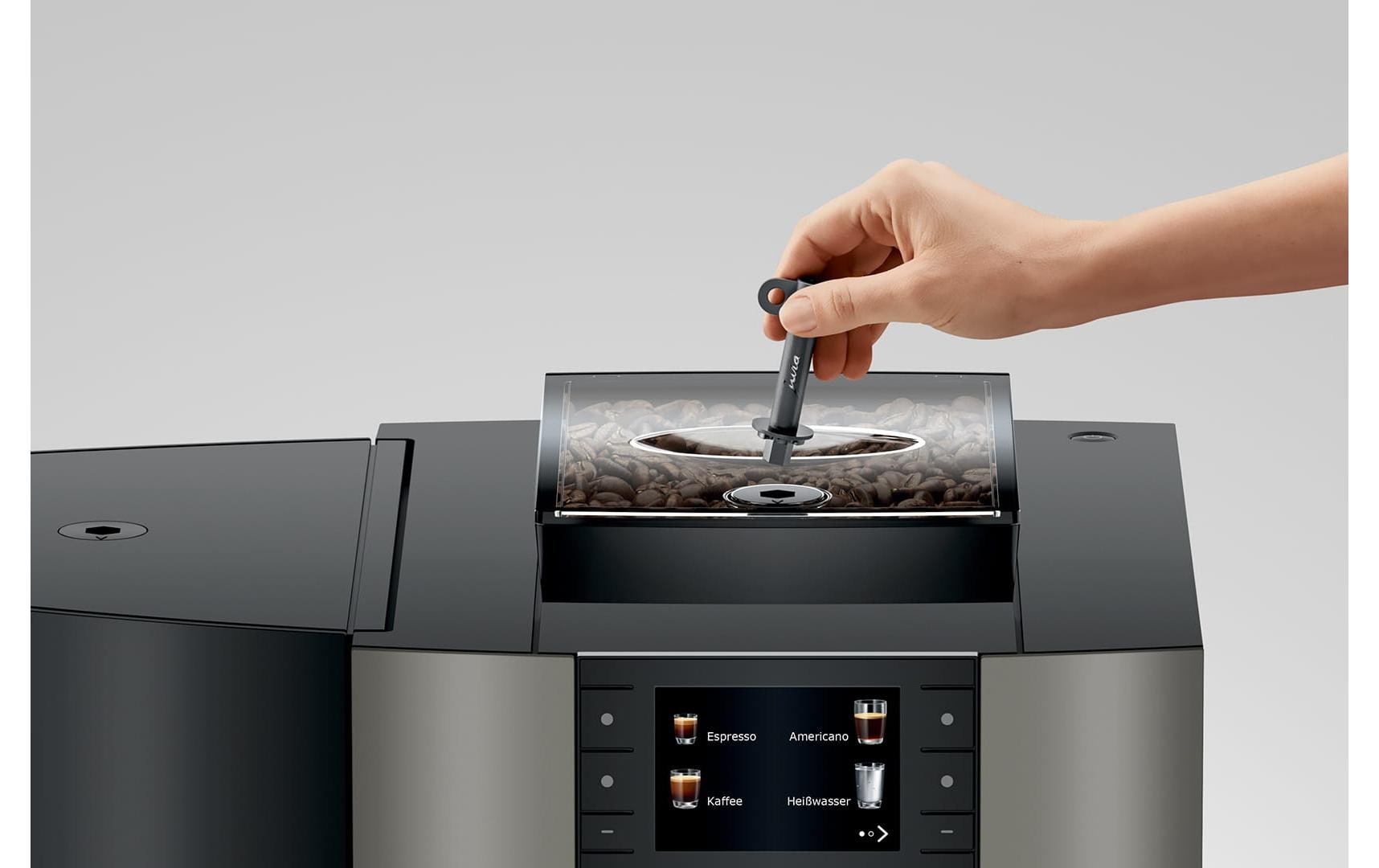 Kaffeevollautomat X4 Dark Inox (SA)<br>Zwei-Tassen-Vollautomat für eine Vielzahl von Kaffeegetränken