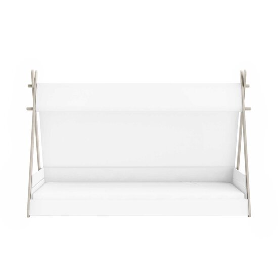 Totem Lit Tipi   Blanc / Beige        90 x 200 cm   de               CBA Meubles