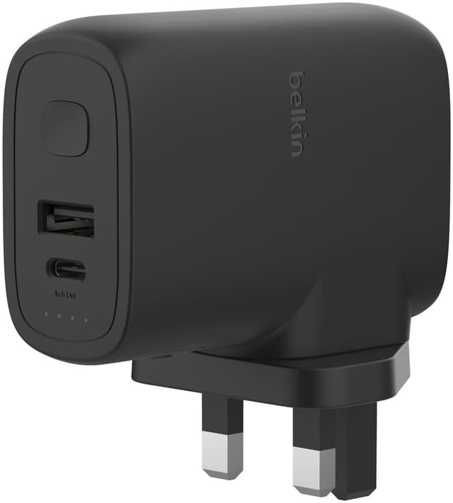 Belkin BoostCharge 25W hybrid vægoplader + 5.000mAh powerbank (sort)