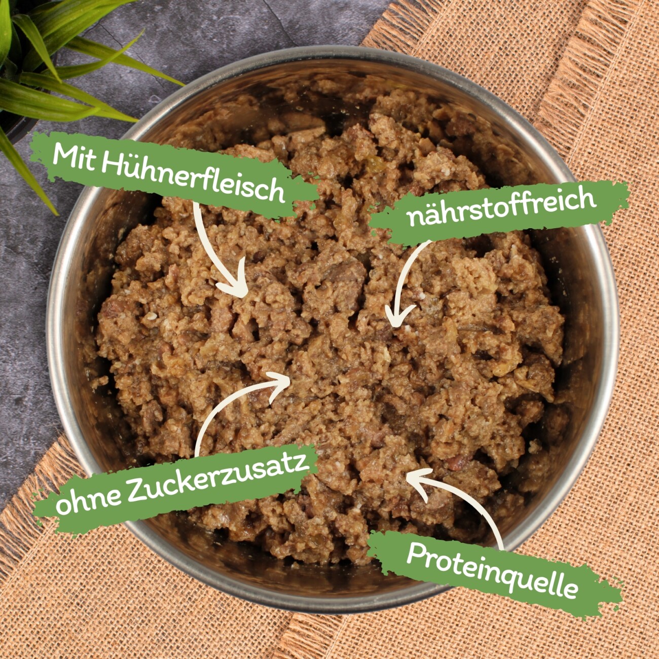 Lyra Pet Lecker.Pet Leo's Feine Paté Reich an Huhn Katzenfutter Nassfutter Vollnahrung 17x100 g