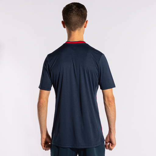 T-shirt Joma Europa V vermelho marinho