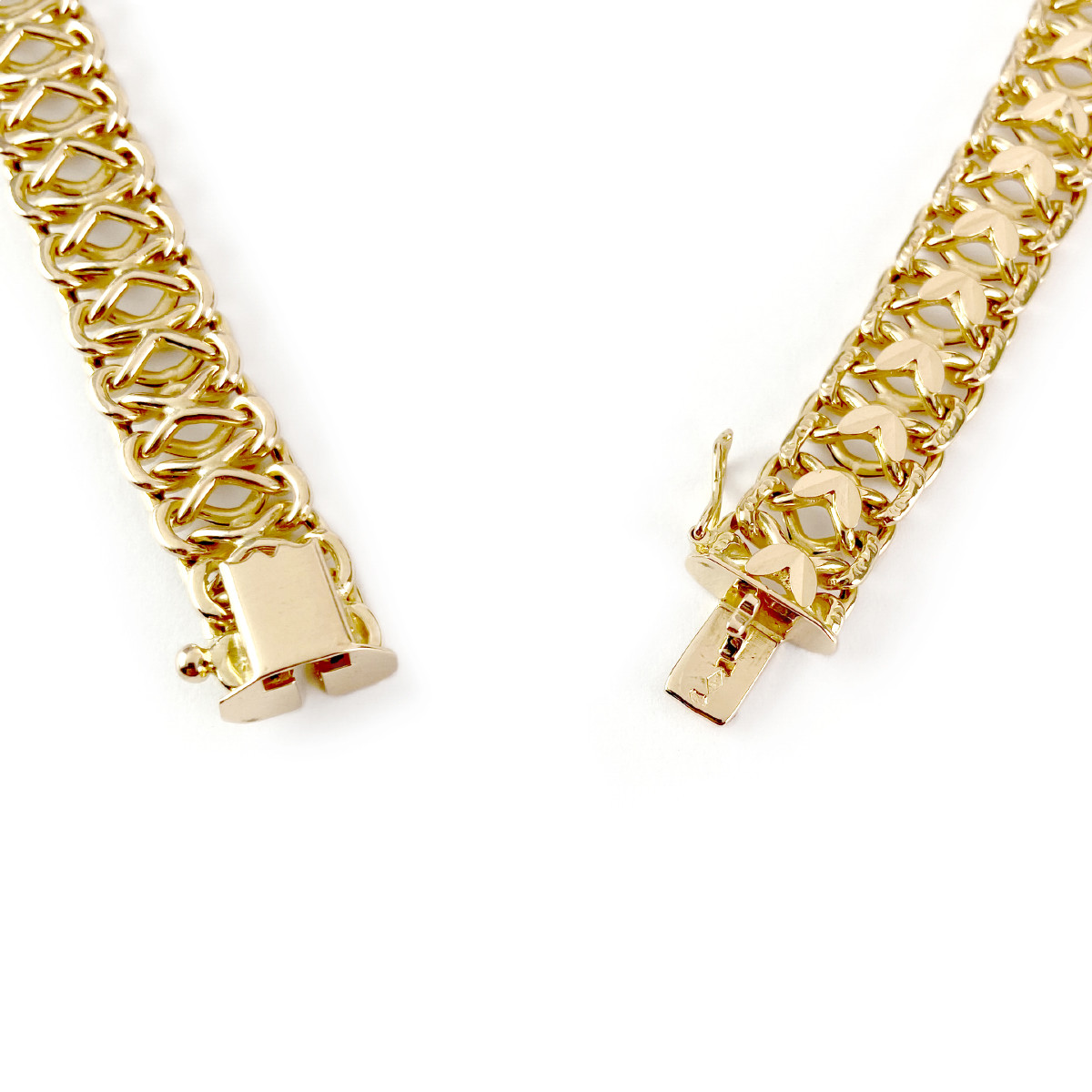 Collier d'occasion or 750 jaune maille fantaisie 44 cm