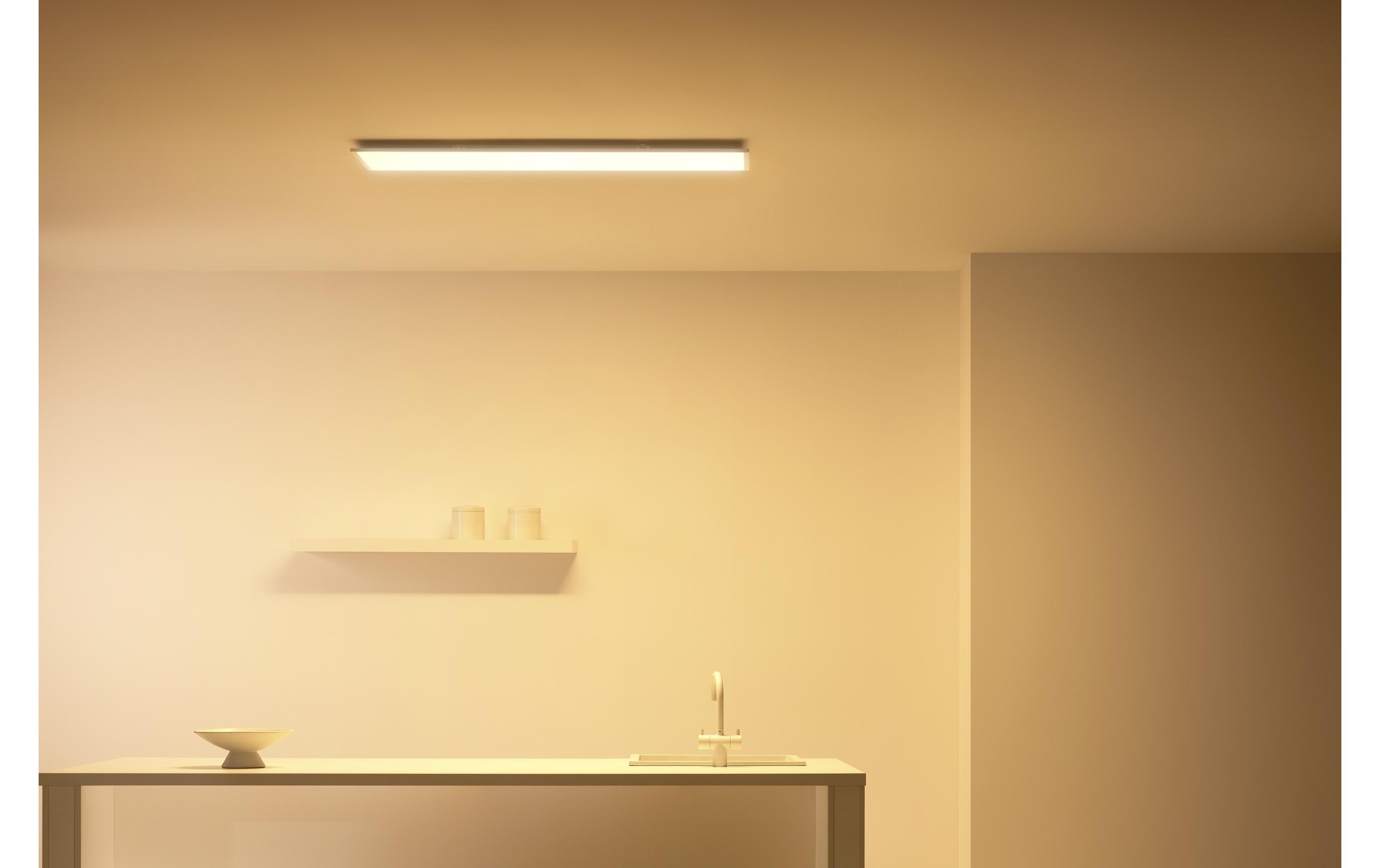 Panel Tunable White Deckenleuchte Rechteckig Weiss 3400 lm<br>LED Panelleuchte, steuerbar über Matter, WLAN