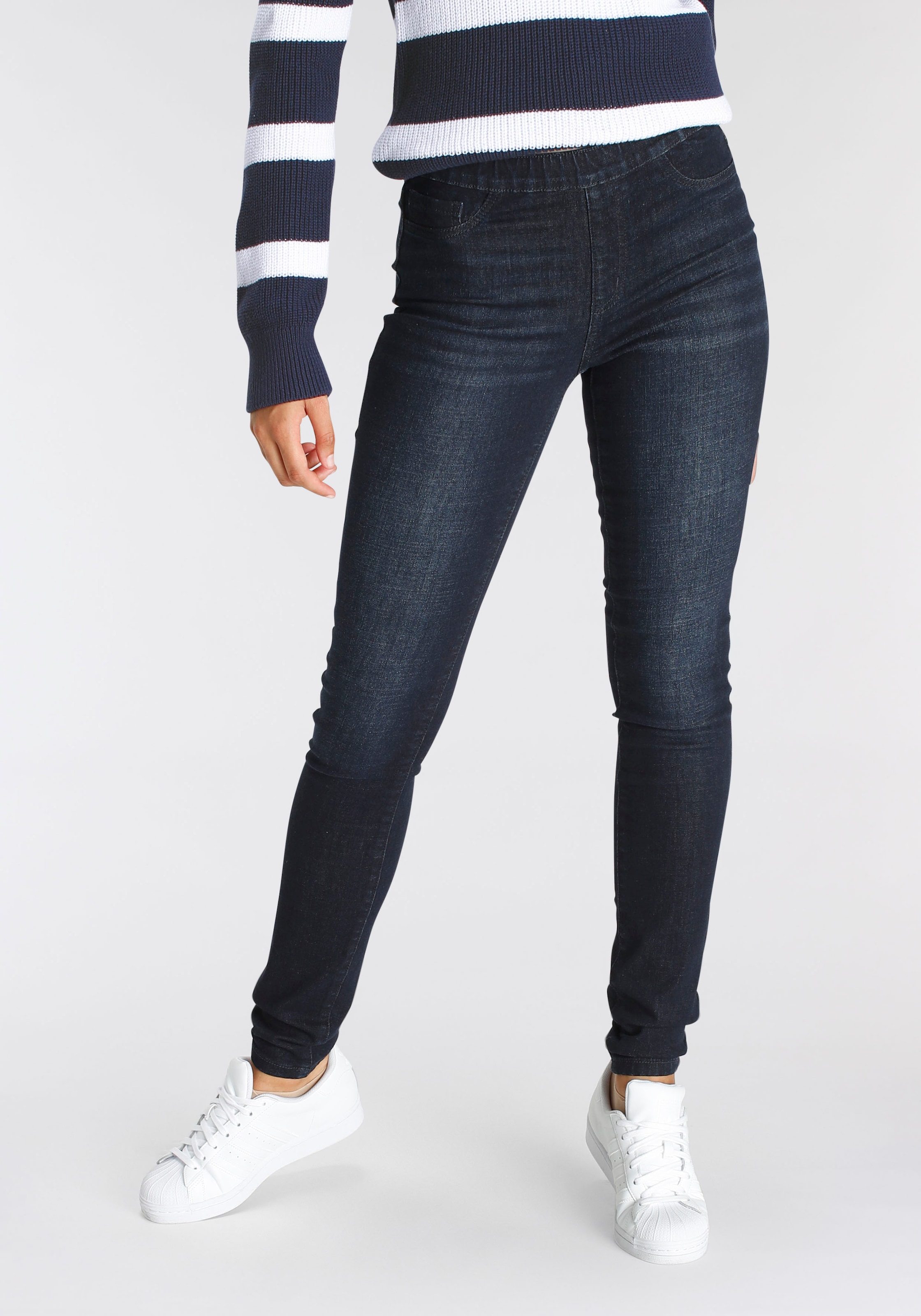 Arizona Jeansjeggings »mit leichtem Thermo Effekt«, extra-eng geschnitten,  hohe Leibhöhe,  mit Coinpocket