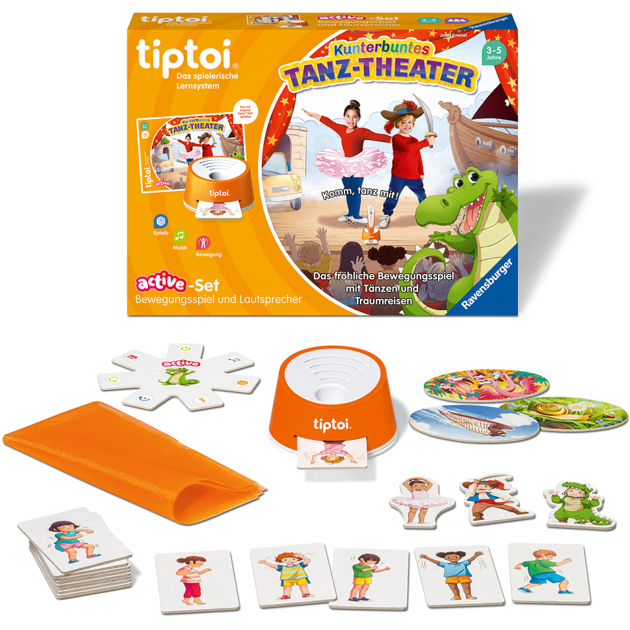 Ravensburger tiptoi® ACTIVE Set Kunterbuntes Tanz-Theater