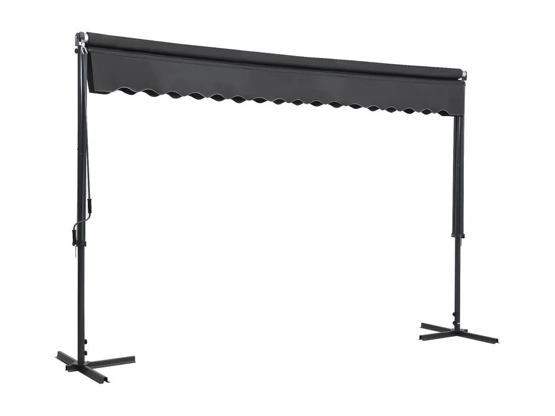 Auvent sur pied 400 x 300 cm Anthracite