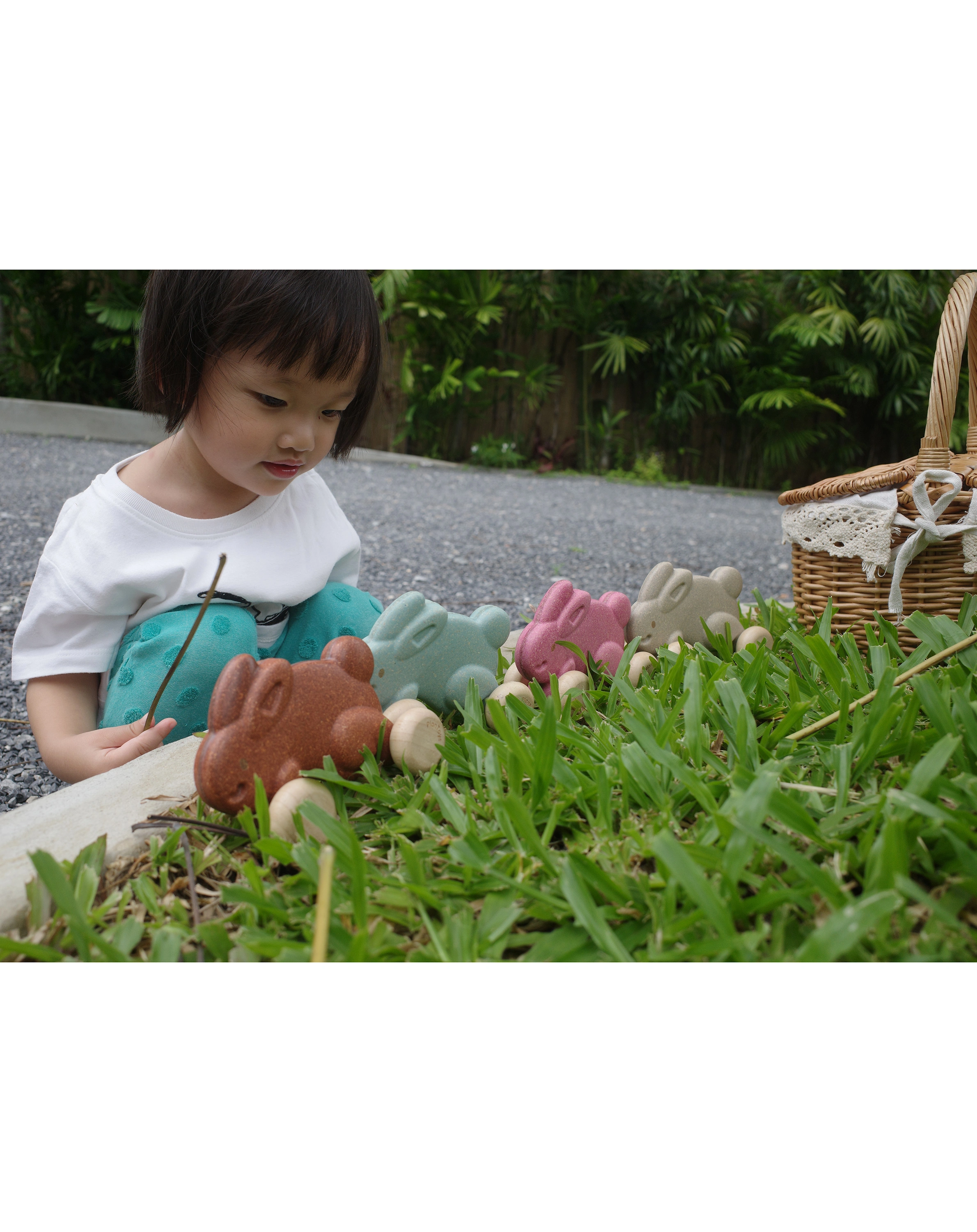 Schiebetier HASE in rosa