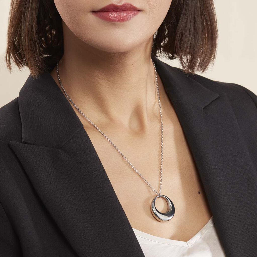 Collier Creolia Acier Blanc