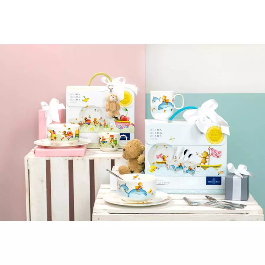 Villeroy & Boch Kindergeschirr Hungry as a Bear 3er Set bunt