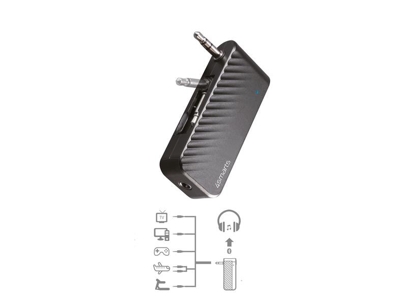 4smarts Sender B9 Audioadapter mit ausklappbarem 3.5-mm-Doppelanschluss