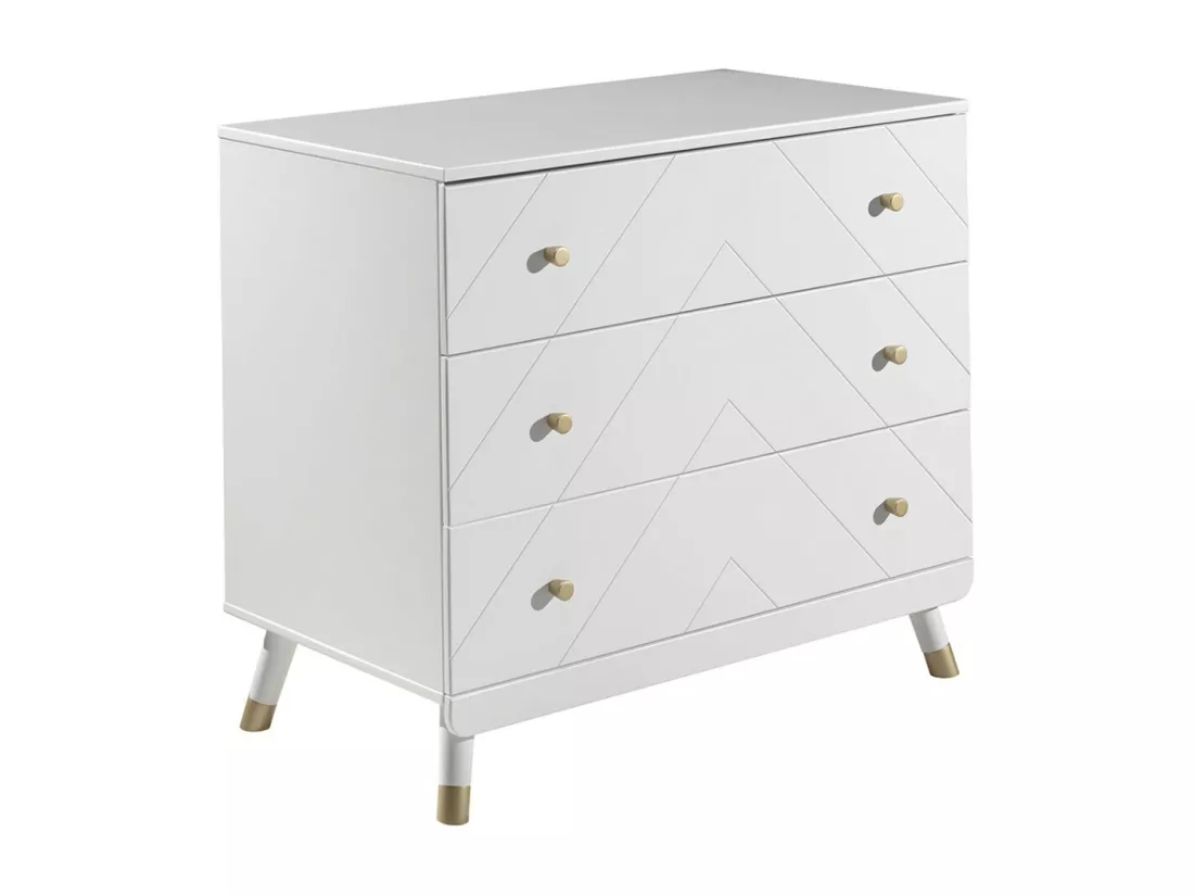 TINY WHITE - Chambre Complète 90x200cm + Bureau